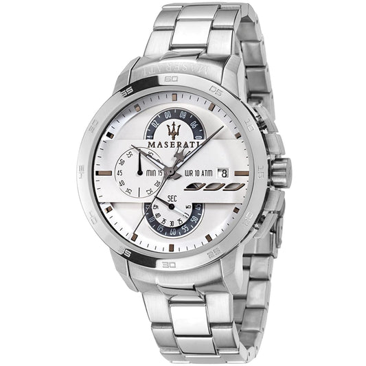 Maserati Ingegno R8873619004 Silver-Tone White Dial Men's Watch