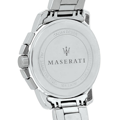 Maserati Successo R8873621009 Silver Black Racing Dial Metal Men's Watch