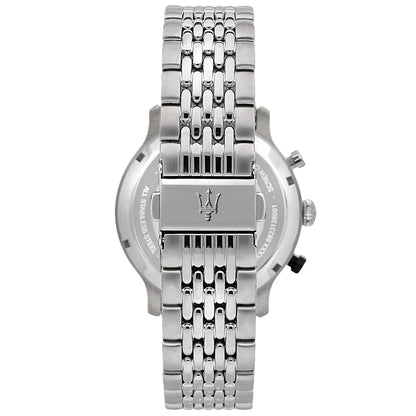 Maserati Legend R8873638001 Silver-Tone Black Panda Dial Men's Watch