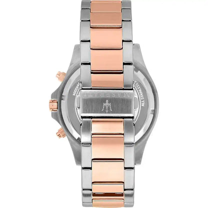 Maserati Sfida R8873640014 Two-Tone Rose Gold Grey Dial Men's Watch