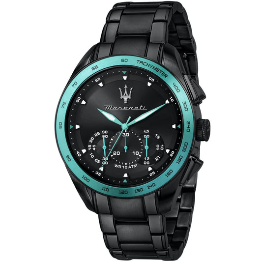 Maserati Traguardo Aqua Edition R8873644002 Black Tiffany Men's Watch