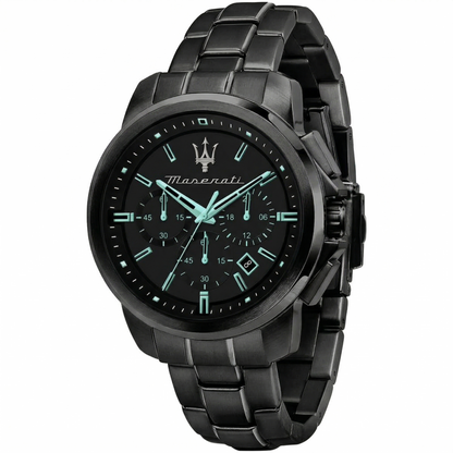 Maserati Successo Aqua Edition R8873644004 All Black Tiffany Men's Watch