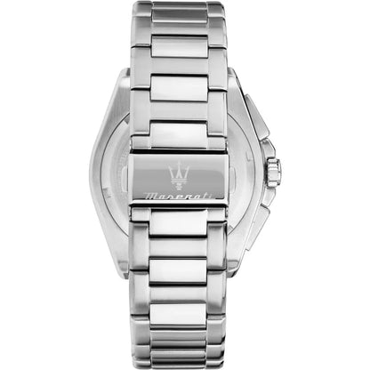 Maserati Velocita R8873652005 Silver-Tone Blue Panda Dial Men's Watch