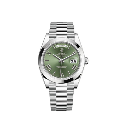 Rolex Day-Date Watch For Men - Olive Green Dial