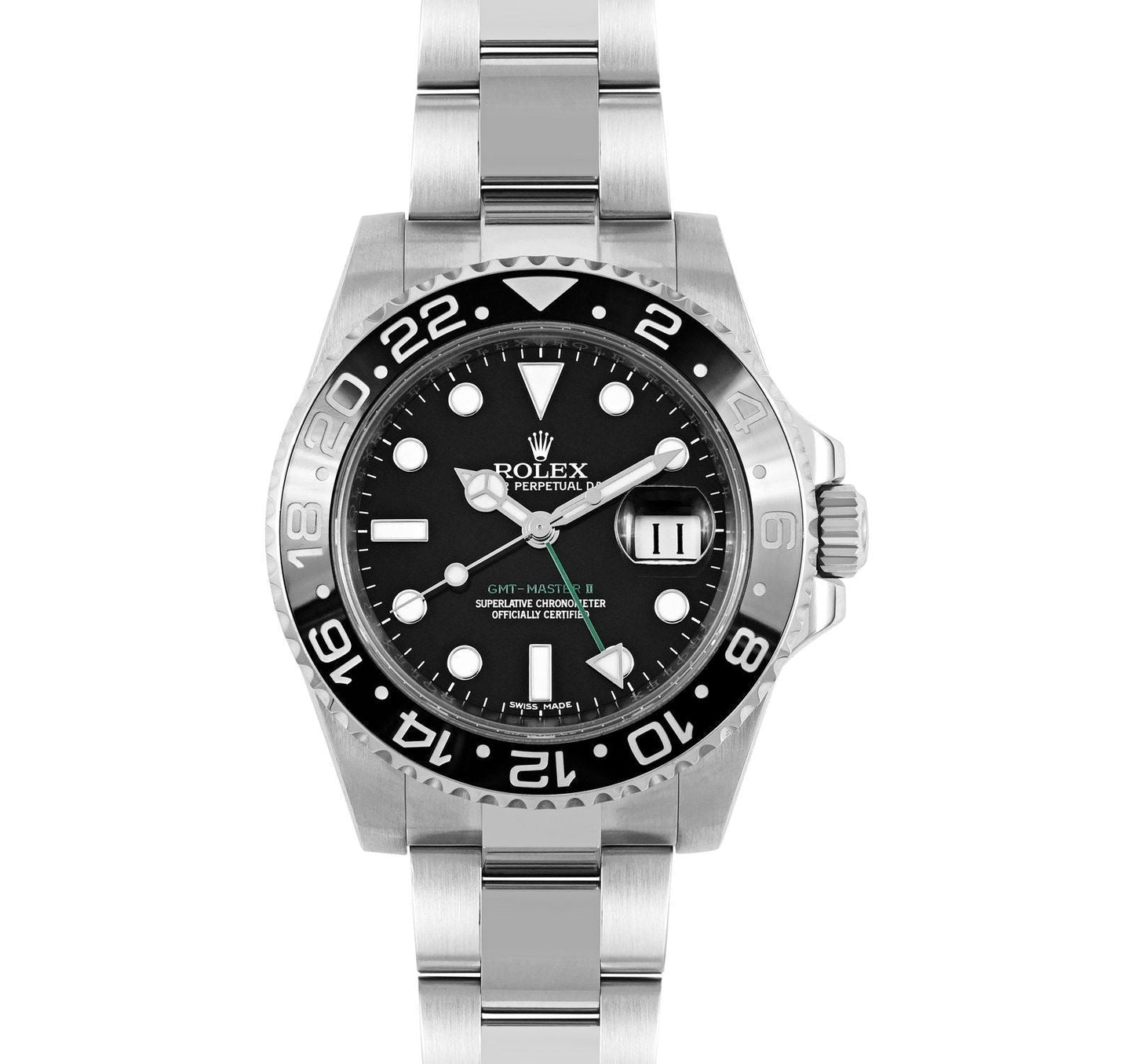 Rolex GMT-Master Watch For Men - Silver & Black