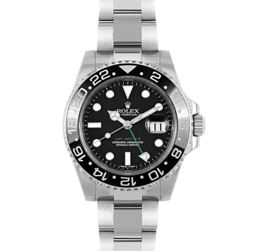 Rolex GMT-Master Watch For Men - Silver & Black