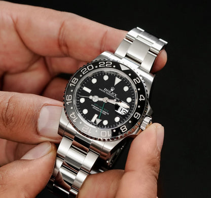 Rolex GMT-Master Watch For Men - Silver & Black