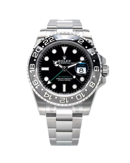 Rolex GMT-Master Watch For Men - Black & Silver
