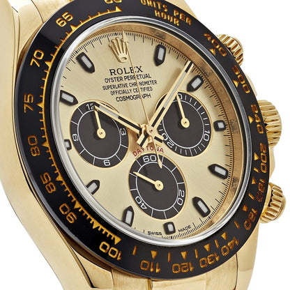 Rolex Cosmograph Daytona Watch For Men - Gold Dial