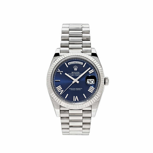 Rolex Day-Date Watch For Men - Navy Dial
