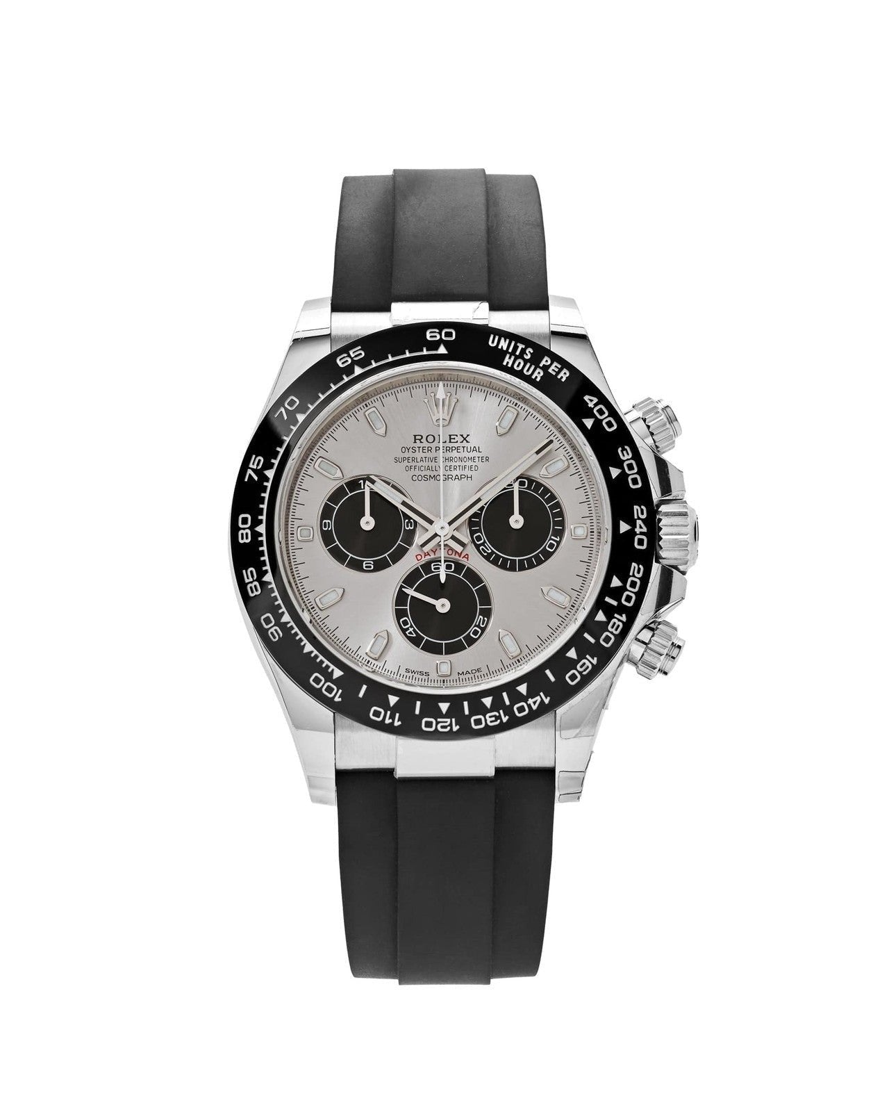 Rolex Cosmograph Daytona Watch For Men - Silver Dial