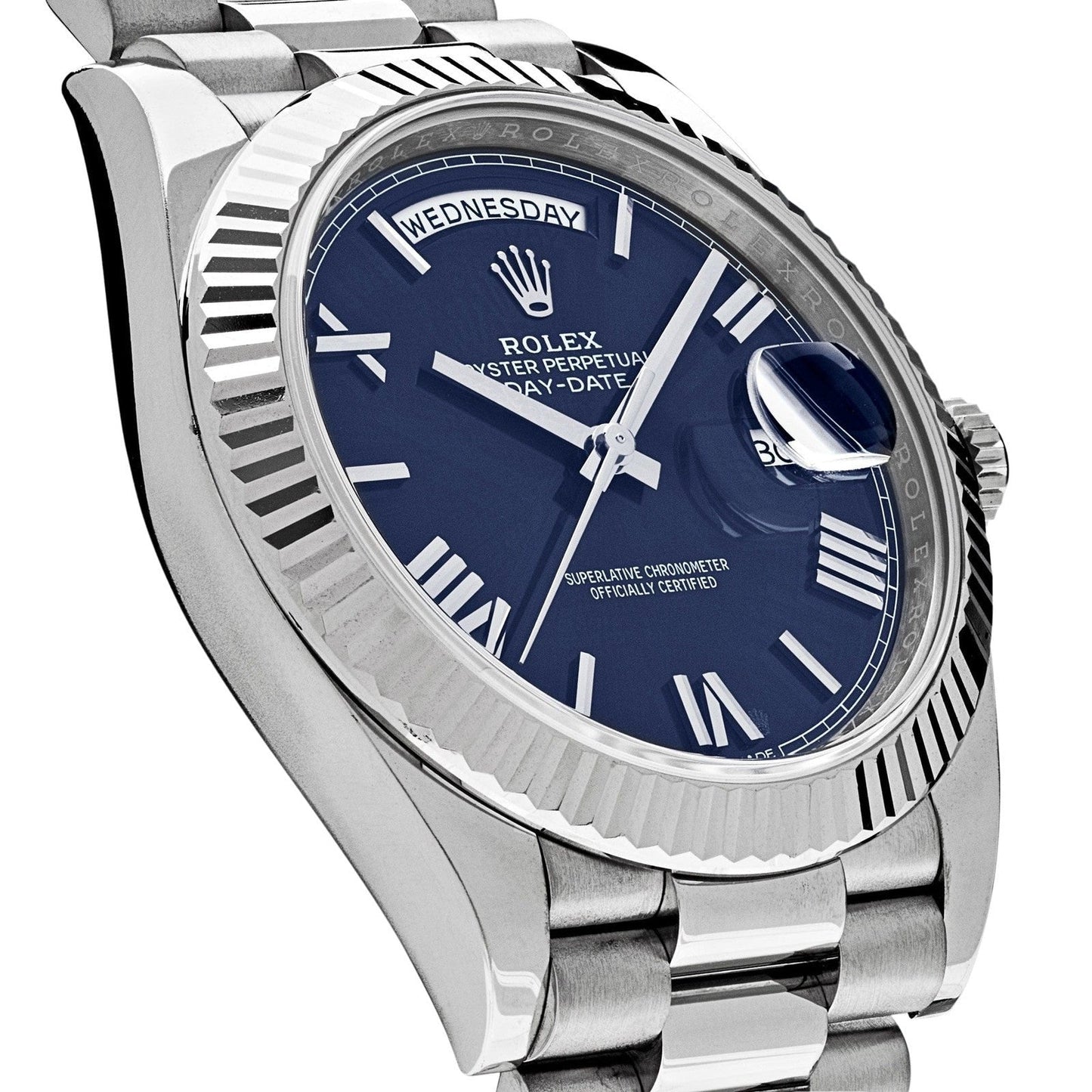 Rolex Day-Date Watch For Men - Navy Dial
