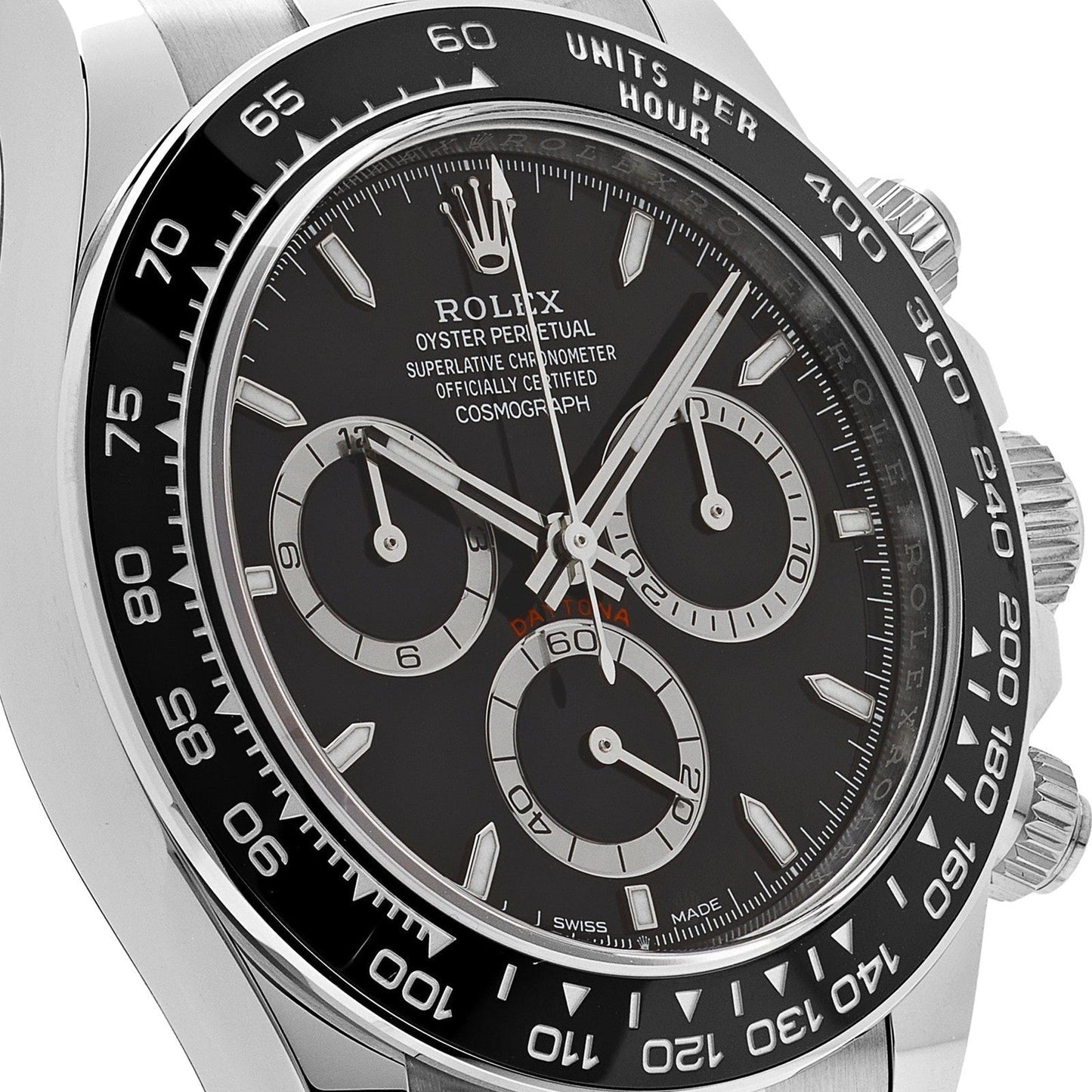 Rolex Cosmograph Daytona Watch For Men - Black Dial