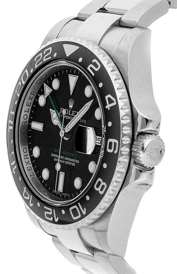 Rolex GMT-Master Watch For Men - Black & Silver