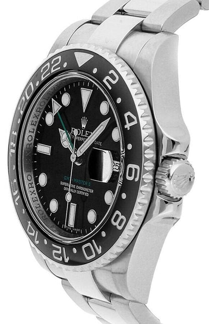 Rolex GMT-Master Watch For Men - Black & Silver