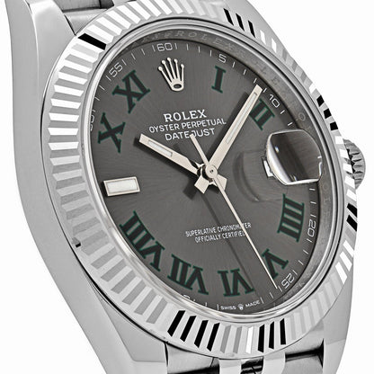 Rolex Datejust Watch For Men - Grey Dial
