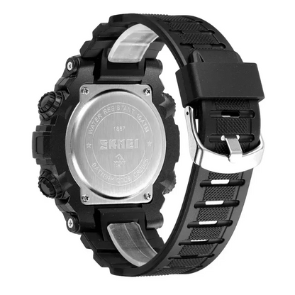SKMEI 1887 Sports watche Alarm Full Black