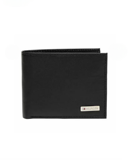 TH Black Leather Wallet For Men 30#