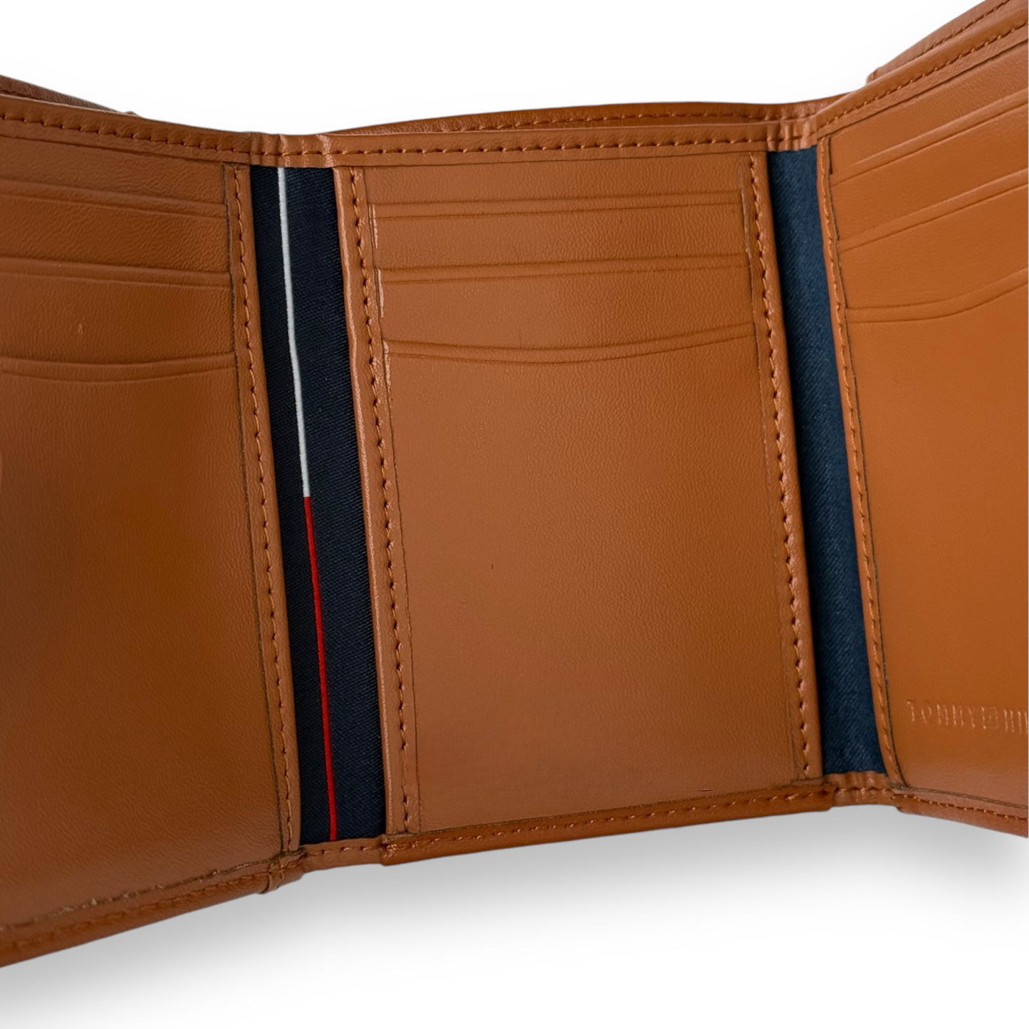 TH Camel Leather Trifold Wallet For Men 2#