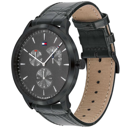 Tommy Hilfiger Brad 1710388 Full Black Men's Leather Watch