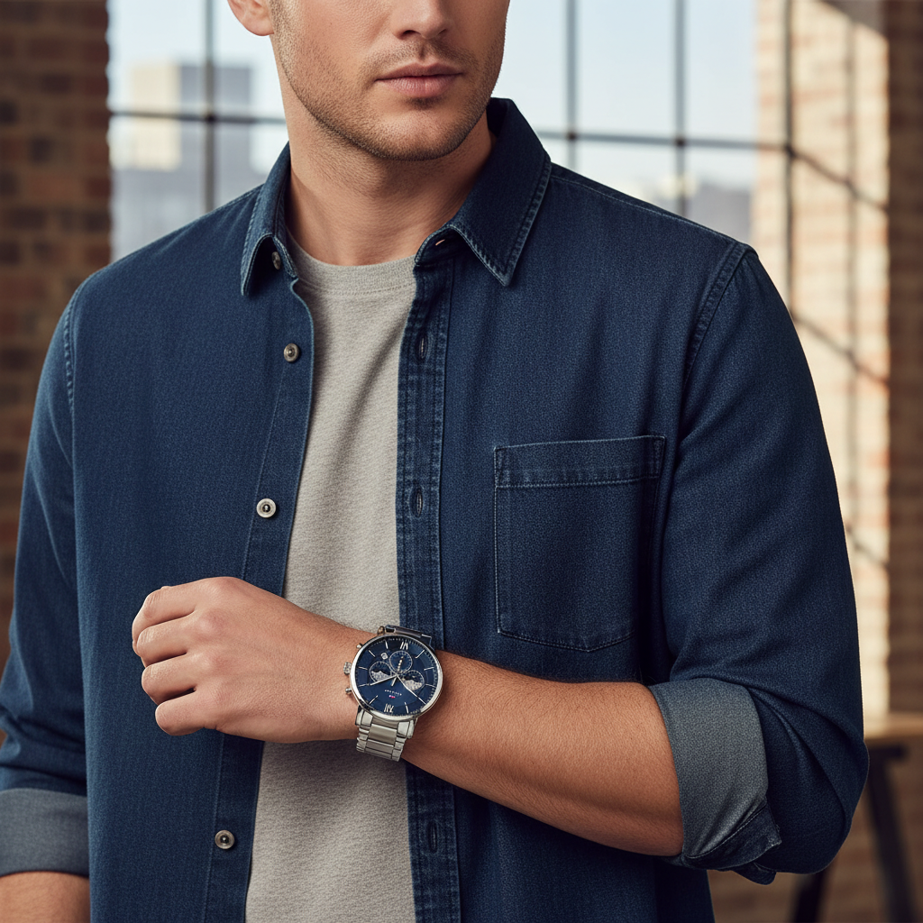 Tommy Hilfiger Evan 1710409 Multi-Function Blue Dial Men's Watch