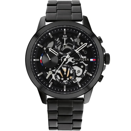 Tommy Hilfiger Henry 1710478 Black Skeleton Dial Men's Watch