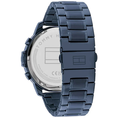 Tommy Hilfiger Luca 1710493 Men's Blue Steel Grey Dial Oversized Watch