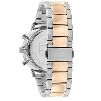 Tommy Hilfiger Legend 1710570 Two-Tone Rose Gold Skeleton Dial Men's Watch