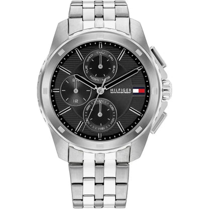 Tommy Hilfiger Walker 1710620 Men's Silver Steel Watch with Black Dial