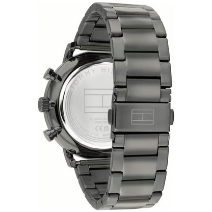 Tommy Hilfiger Legend 1710707 Gunmetal Steel Navy Skeleton Dial Men's Watch