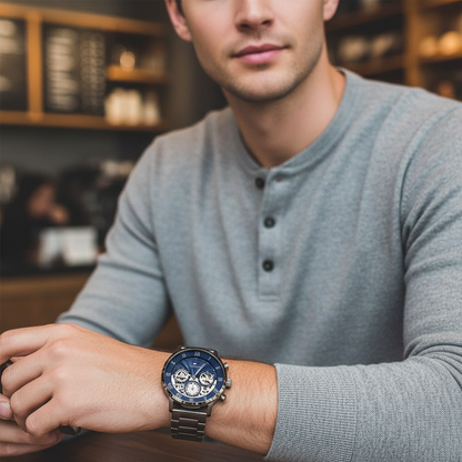 Tommy Hilfiger Legend 1710707 Gunmetal Steel Navy Skeleton Dial Men's Watch
