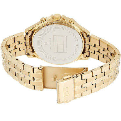 Tommy Hilfiger Ari 1781977 Gold-Tone Crystal Bezel Women's Watch