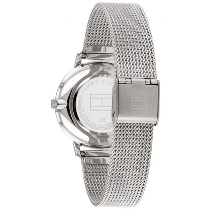 Tommy Hilfiger Pippa 1782149 Silver Case Navy Blue Dial Mesh Women's Watch
