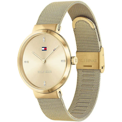 Tommy Hilfiger Liberty 1782217 Gold Case Gold Dial Mesh Women's Watch
