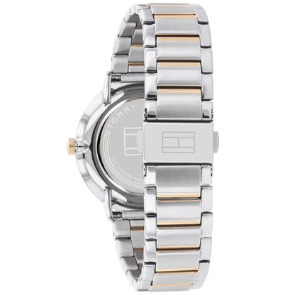 Tommy Hilfiger Jenna 1782298 Two-Tone Silver & Rose Gold Blue Dial Women's Watch