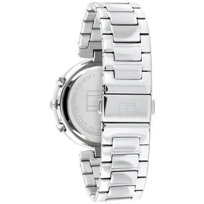 Tommy Hilfiger Luna 1782393 Silver Case Silver Dial Crystal Bezel Women's Watch