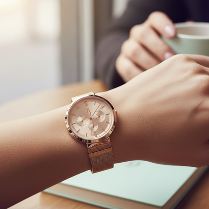 Tommy Hilfiger Lidia 1782538 Rose Gold Dial Rose Gold Mesh Women's Watch