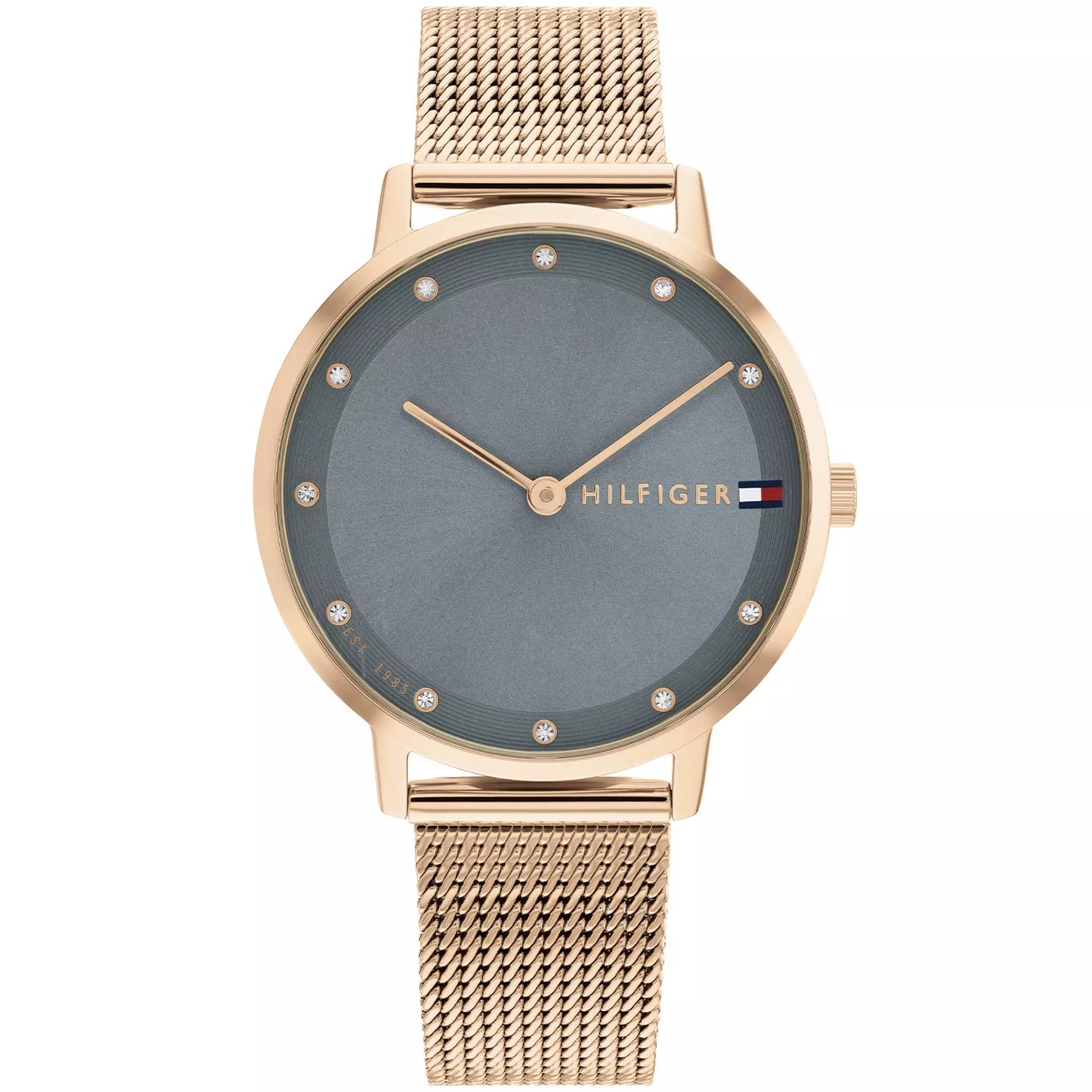 Tommy Hilfiger Pippa 1782669 Rose Gold Case Grey Dial Mesh Women's Watch