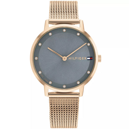 Tommy Hilfiger Pippa 1782669 Rose Gold Case Grey Dial Mesh Women's Watch