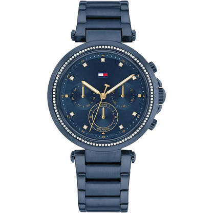 Tommy Hilfiger Emily 1782704 Full Navy Blue Crystal Bezel Women's Watch