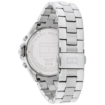 Tommy Hilfiger Mellie 1782707 Women's Silver Steel Watch with White Ceramic Bezel