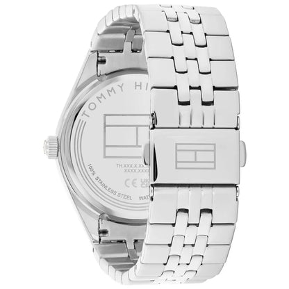 Tommy Hilfiger Monica 1782714 Silver Case Light Blue Skeleton Dial Women's Watch