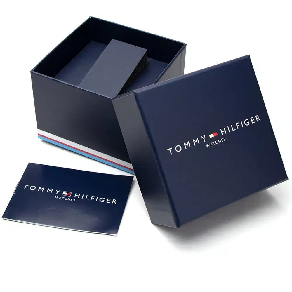 Tommy Hilfiger Liam 1710359 Gold Case Blue Dial Brown Leather Men's Watch