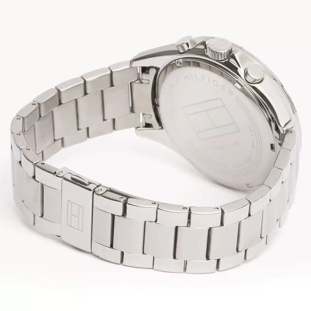 Tommy Hilfiger Luke 1791120 Silver Case Black Dial Sport Men's Watch