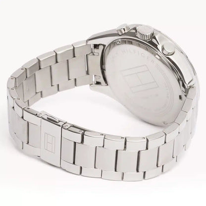 Tommy Hilfiger Luke 1791120 Silver Case Black Dial Sport Men's Watch