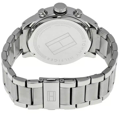 Tommy Hilfiger Trent 1791141 Silver Case Black Dial Steel Men's Watch