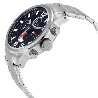 Tommy Hilfiger Jackson 1791242 Silver Case Blue Dial Steel Men's Watch