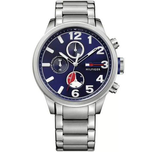 Tommy Hilfiger Jackson 1791242 Silver Case Blue Dial Steel Men's Watch