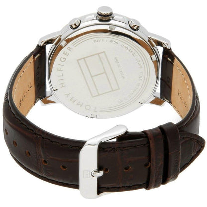 Tommy Hilfiger Keagan 1791290 Rose Gold Case Blue Dial Brown Leather Men's Watch
