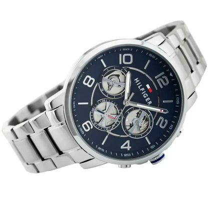 Tommy Hilfiger Keagan 1791293 Silver Case Blue Dial Steel Men's Watch